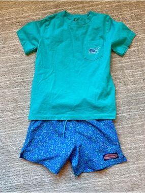 Vineyard Vines Swim Trunks and Shirt Set